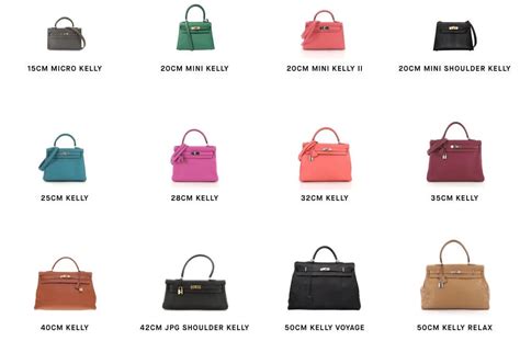 kelly bag sizes